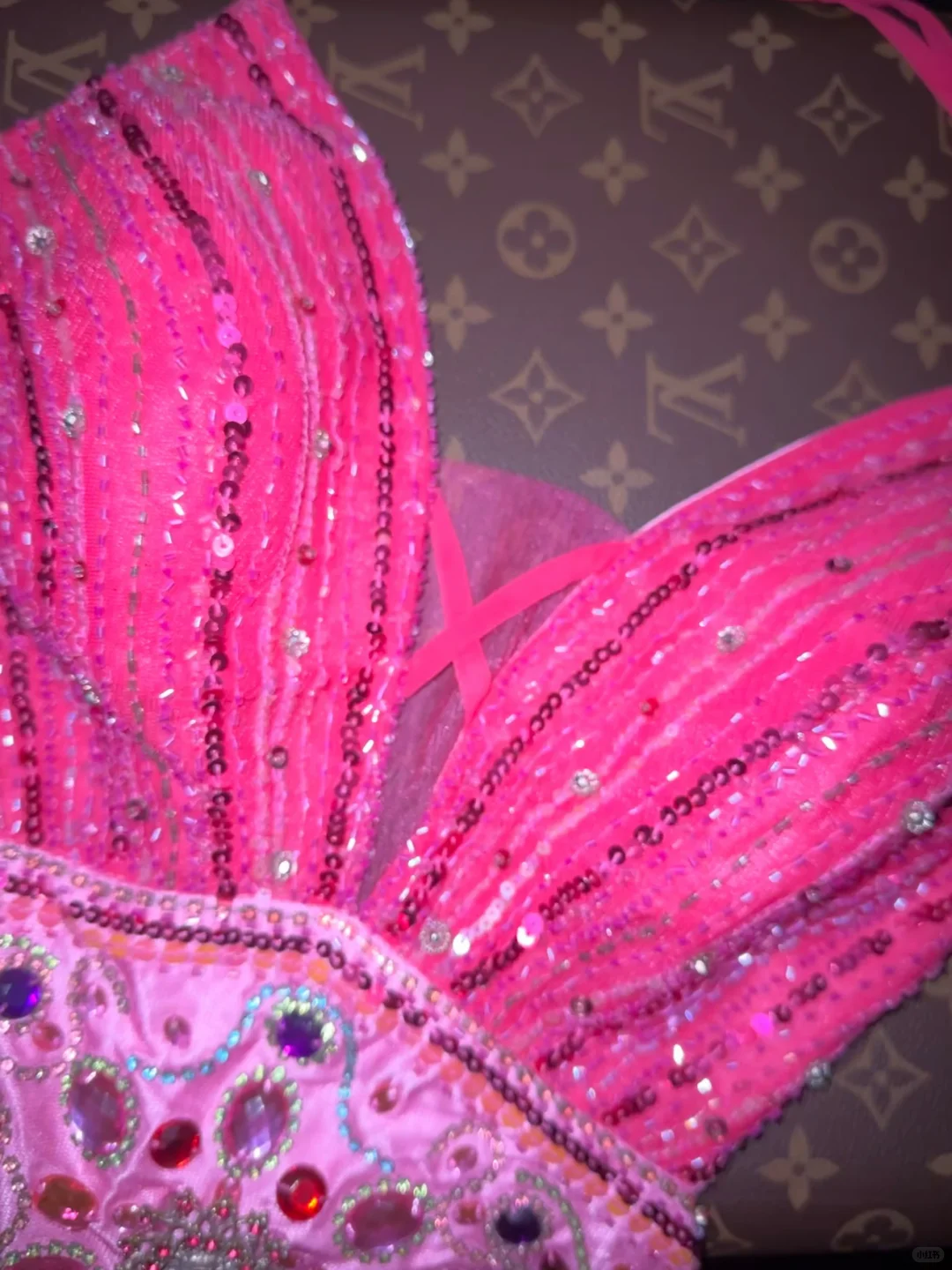 Vintage Pink Ombre Mermaid Halter Beaded Satin Tulle Prom Dress Party Evening Dress SH5895