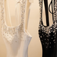 Classic Black Shiny Rhinestone A Line Straps Satin Short Homecoming Dress Cocktail Dress SH3725