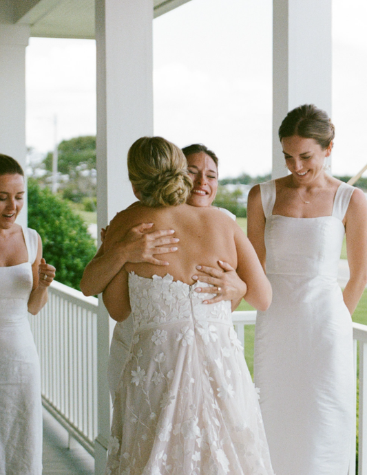 Romantic White Sheath Straps Satin Long Bridesmaid Dress SH6317
