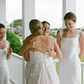 Simple White Sheath Strap Satin Long Bridesmaid Dress SH6580