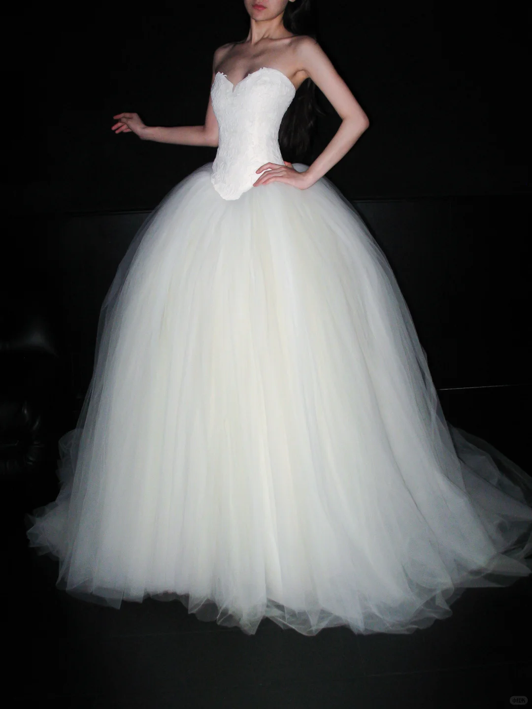 Cute Ball Gown Sweetheart Neck Lace Tulle Long Wedding Dress SH6624