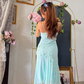 Baby Blue A Line Straps Exquisite Beaded Chiffon Prom Dress Graduation Prom Dress SH5488