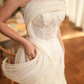 Unique A Line Strapless Ruffle Sequin Tulle Long Prom Dress Evening Dress SH2553