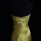 Vintage Mermaid Strapless Beaded Olive Green Satin Prom Dress Wedding Guest Dress SH5334