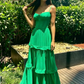 Green Sweetheart Neckline Long Party Dress Formal Prom Dress  SH729