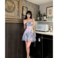 Summer Colorful A Line Spaghetti Strap Chiffon Short Homecoming Dress Outfits SH5826
