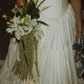 Stunning A Line Strapless White Pleated Satin Long Wedding Dress SH6193