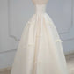 White A Line Sweetheart Neck Bow Satin Long Prom Dress Evening Dress SH1798