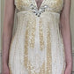 Ivory Exquisite A Line Beaded Rhinestone Chiffon Prom Dress Formal Dress Party Dress SH4024