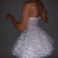 Shiny Sliver A Line Spaghetti Straps Sequin Homecoming Dress Short Prom Dress SH6468
