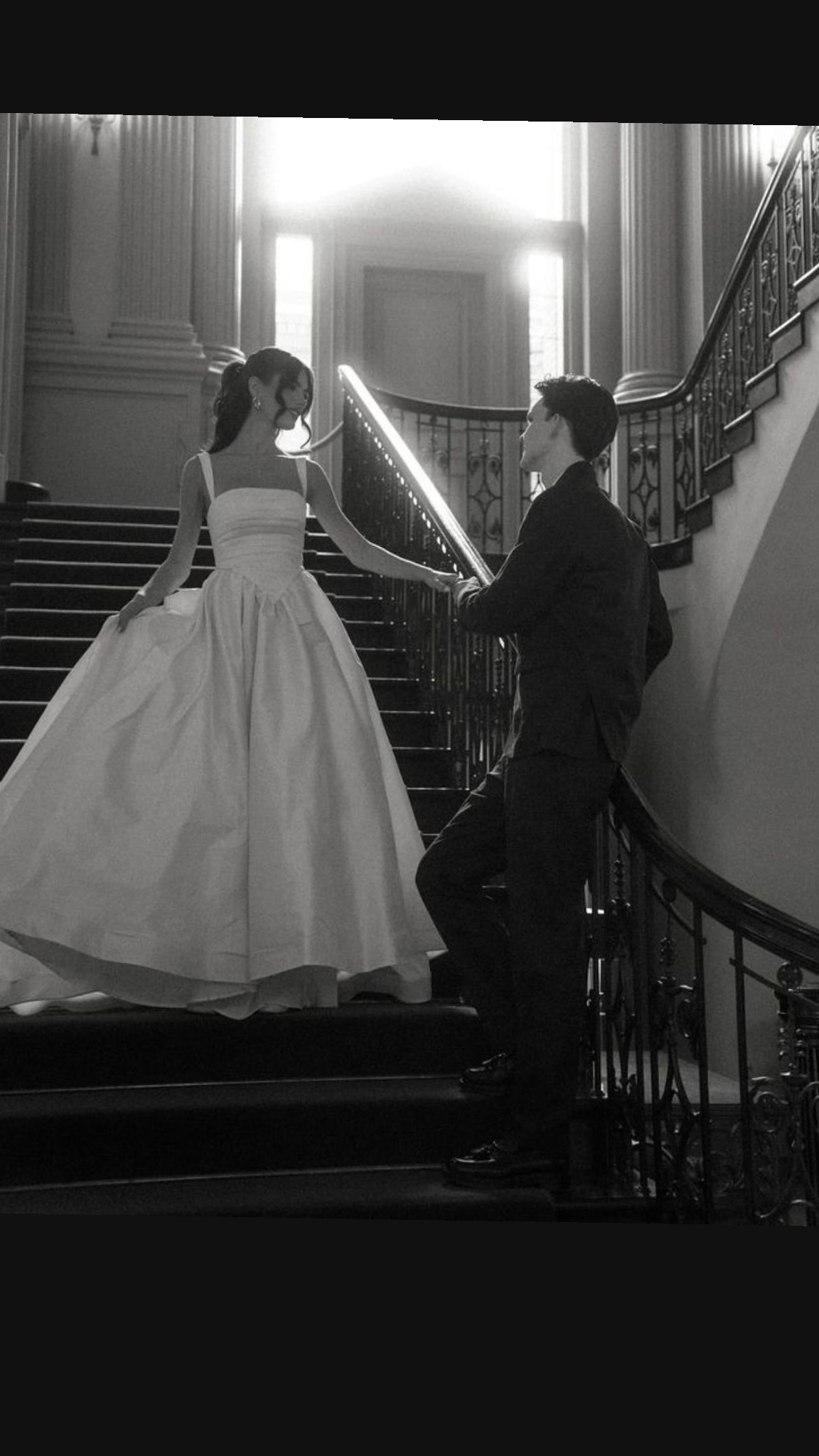 Classic Ball Gown Spaghetti Strap Pleated Simple Satin Wedding Dress SH4748