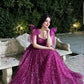 Jewel Cerise A Line Spaghetti Straps Sequin Tulle Long Prom Dress Date Dress SH7014