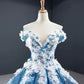 Luxurious Ball Gown Off-the-shoulder Appliques Sequin Prom Dresses SH1595