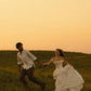 Vintage Simple A Line Off the Shoulder White Lace Long Wedding Dress SH5391
