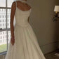 Simple A Line Off the Shoulder White Chiffon Long Prom Dress Graduation Prom Dress SH2602