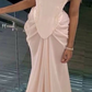 Unique Strapless A Line Pink Prom Dress  SH1278