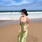 Beautiful Green Applique Long Evening Dress Prom Dress SH1002