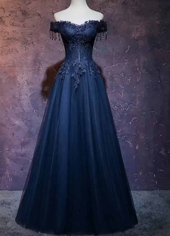 Beautiful Wine Red Tulle Sweetheart Long Prom Dress, A-line Party Dress KS5885