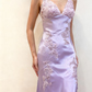 Green Mermaid V Neck Appliques Satin Open Back Long Prom Dress Outfits SH1820
