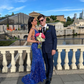 Shiny Royal Blue Sequins Mermaid Evening Dress Long Prom Dress SH987