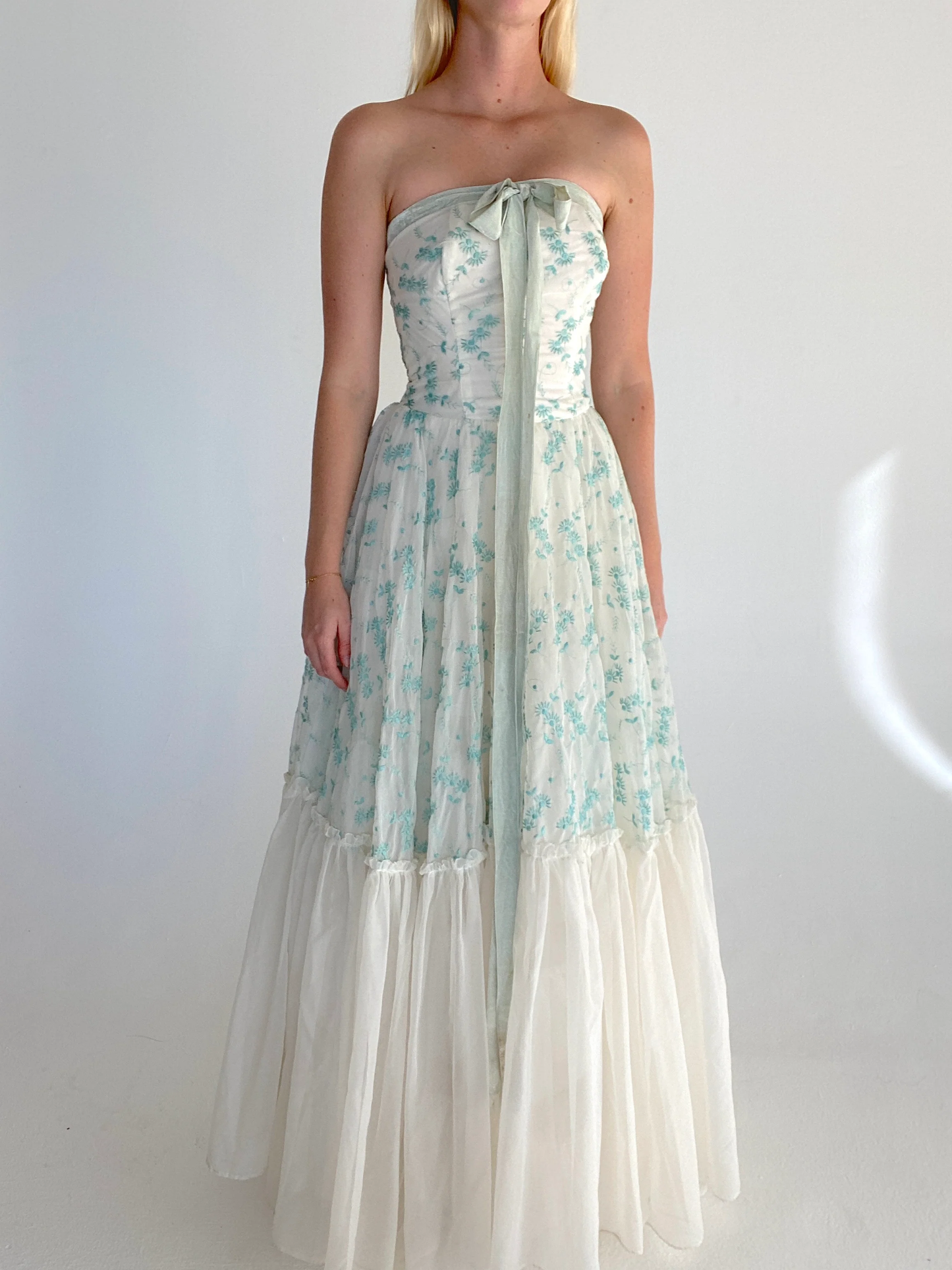 Pretty A Line Strapless Chiffon Appliques Birthday Party Dress Prom Dress Evening Dress SH4002