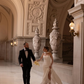 High-class Mermaid Strapless Pleated White Satin Long Train Wedding Dress SH7544