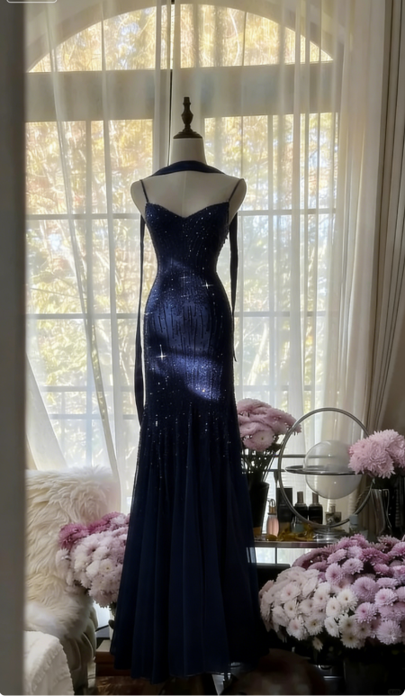 sachin and babi light blue dress Elegant Mermaid Strapless Long Prom Dress B441 – BlingDress main image 1