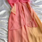 Unique A Line Spaghetti Strap Orange Pink Ombre Chiffon Evening Dress Party Dress SH2678