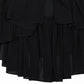 Sexy Black Mermaid Spaghetti Strap Layered Chiffon Formal Gown Evening Dress SH3943
