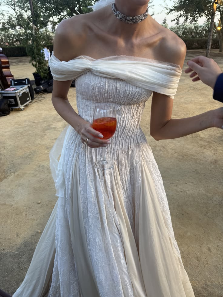 Unique A Line Off the Shoulder Lace Tulle Long Prom Dress Wedding Dress SH7323