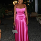 Spaghetti Strapless A-Line Popular Long Evening Dress Formal Prom Dress SH1486