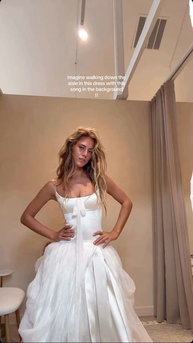 Ethereal A Line Spaghetti Strap White Tulle Satin Long Prom Dress Wedding Dress SH8453