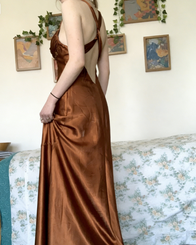 Vintage Halter V Neck Beaded Appliques 90s Prom Dress Mermaid Evening Dress  SH1132