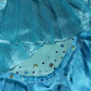 Cute A Line Beaded Layered Blue Ombre Satin Short Homecoming Dress Cocktail Dress SH3077