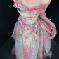 Sweety Pink Ball Gown Print Floral Chiffon Prom Dress Quinceanera Dress SH7168