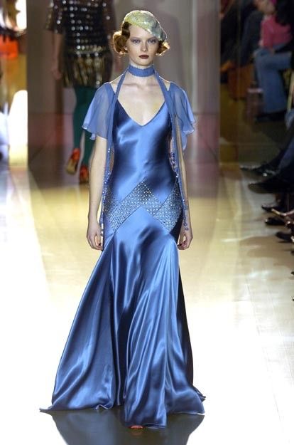 Blue Mermaid V Neck Beaded Satin Prom Dress Party Dress SH4132