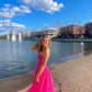 Beautiful Sweetheart A-Line Appliques Slit Long Party Prom Dress Evening Dress SH1125
