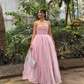 Pink Straps A-Line Evening Party Dress Sweet Birthday Dress Prom Dress SH1235
