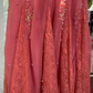Fairy Red Mermaid Beaded Lace Chiffon Long Graduation Prom Dress SH5345