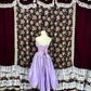 Cute Purple A Line One Shoulder Flower Satin Tulle  Homecoming Dress Cocktail Dress SH3741