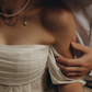Gentle Ivory A Line Off the Shoulder Corset Lace Chiffon Prom Dress Wedding Dress SH6683