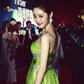 Stunning Green A Line Sweetheart Neck Rhinestone Chiffon Prom Dress Evening Dress SH4276