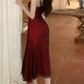 Vintage Spaghetti Strap Midi Prom Dress SH1272