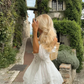 Cute A Line Straps Corset White Lace Satin Cocktail Dress Homecoming Dress SH6155