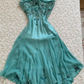 Vintage A Line Beaded Chiffon Satin Short Prom Dress Homecoming Dress SH7419