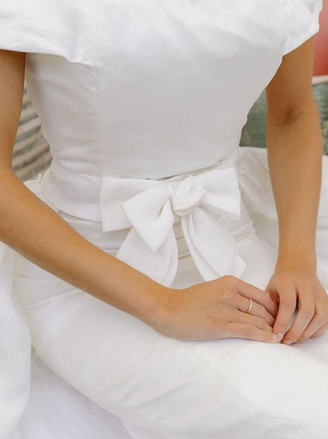 Vintage Sheath Off the Shoulder White Satin Long Train Wedding Dress SH6084