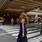 Elegant Dark Blue Mermaid Sweetheart Neck Layered Tulle Prom Dress SH5065