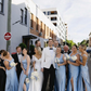 Gentle Sheath Strap Blue Satin Long Bridesmaid Dress Evening Dress with Slit SH2835