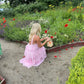 Pink A Line Halter Ruffle Chiffon Long Evening Dress Prom Dress SH1719