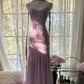 Lilac Mermaid Spaghetti Strap Beaded Chiffon Long Prom Dress Graduation Prom Dress SH2486